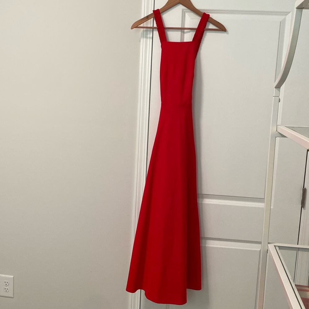 Red Zara X-Back Dress
